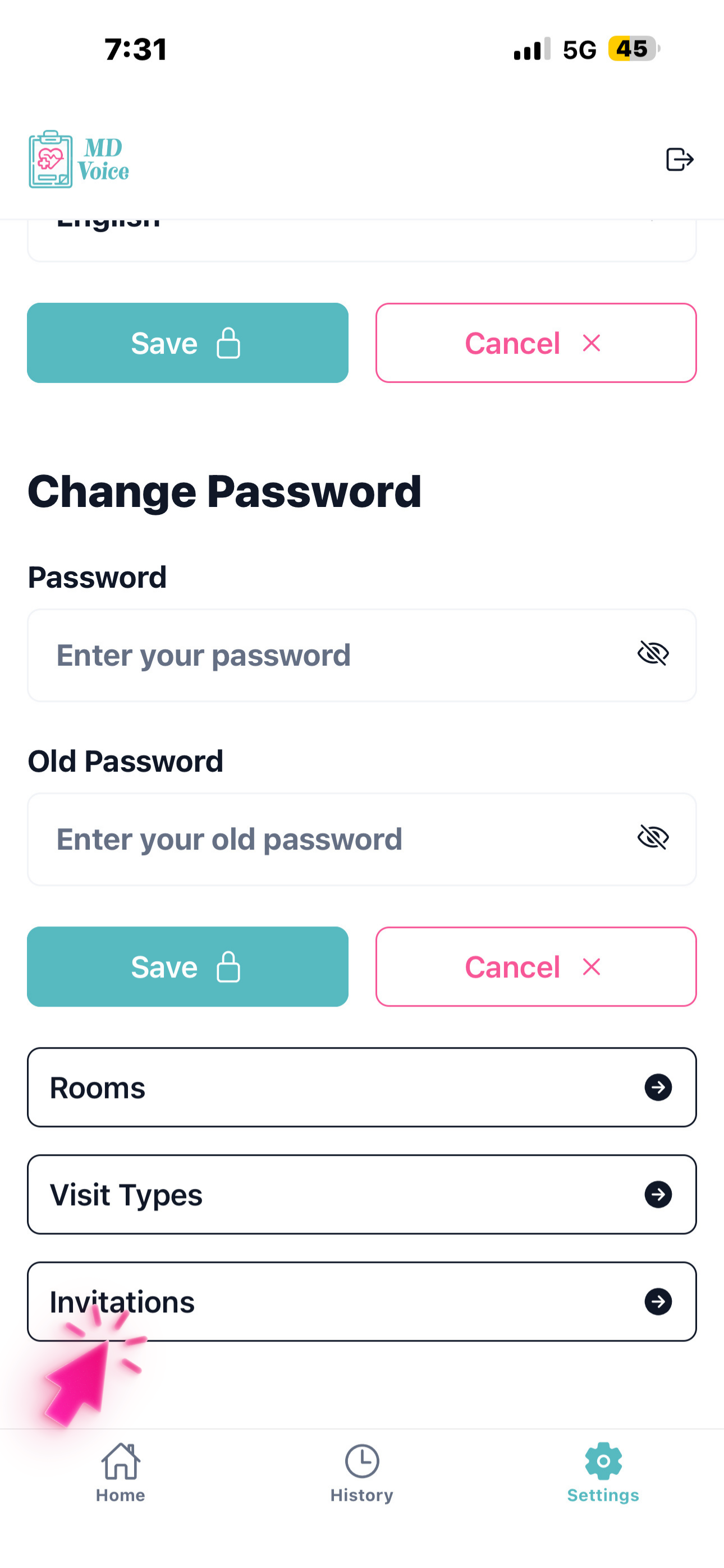 Step 3 — In Settings, tap 'Invitations,' then go (1)